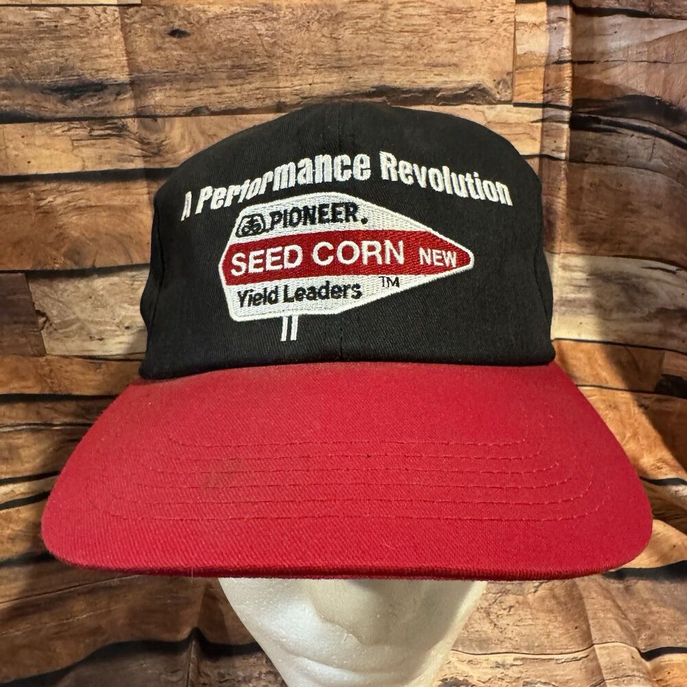 Pioneer Seed Corn "A Performance Revolution" Trucker Hat Snapback Cap Vintage